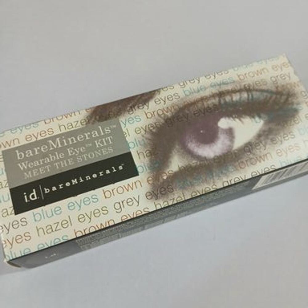 bareMinerals Wearable eye kit MEET THE STONES 3 piece set NIB Med, Light, Dark